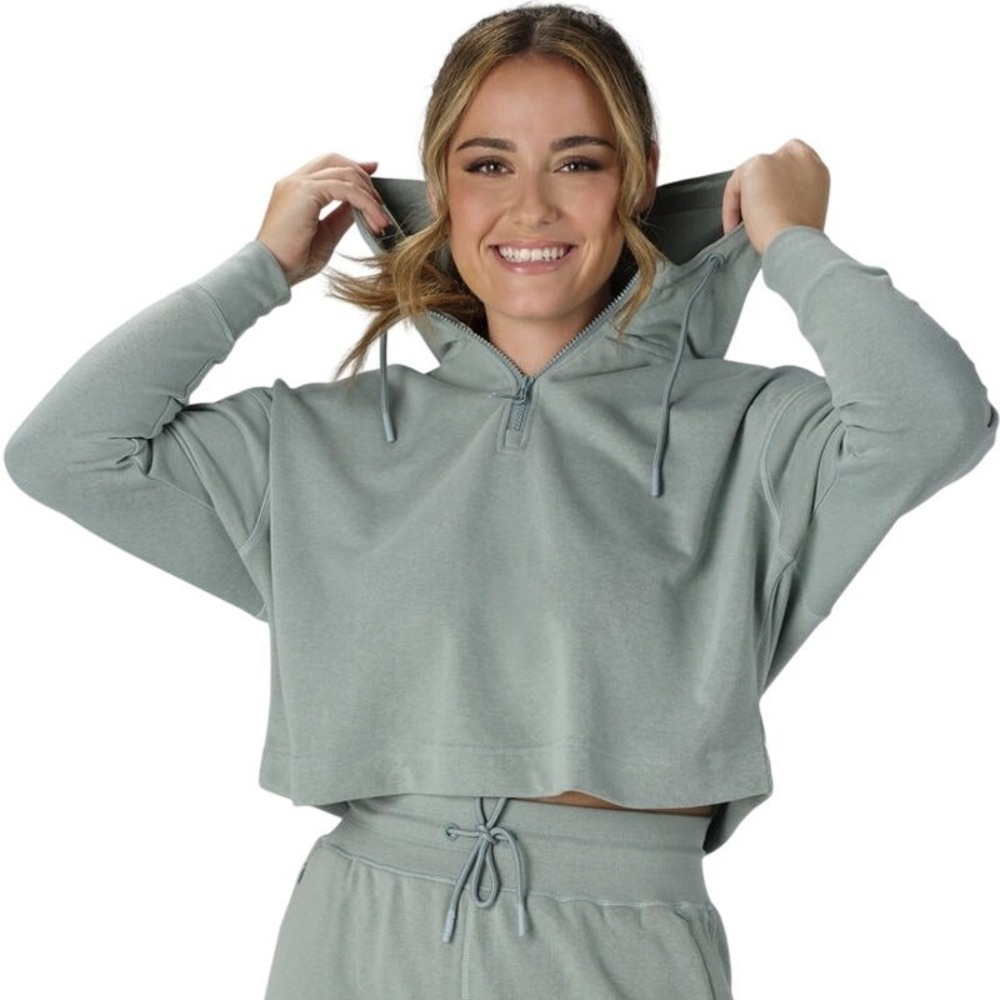 Easton‎ X Jen Schro L Cropped Hoodie Sage Green Athletic Softball Workout Baddie